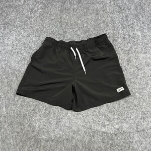 Bather Swim Trunks Mens XL Black Nylon Drawstring Mesh Lined Pockets Shorts